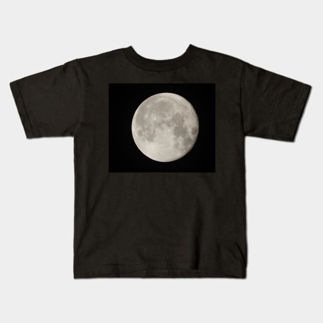 Silver Moon Kids T-Shirt by TrapperWeasel